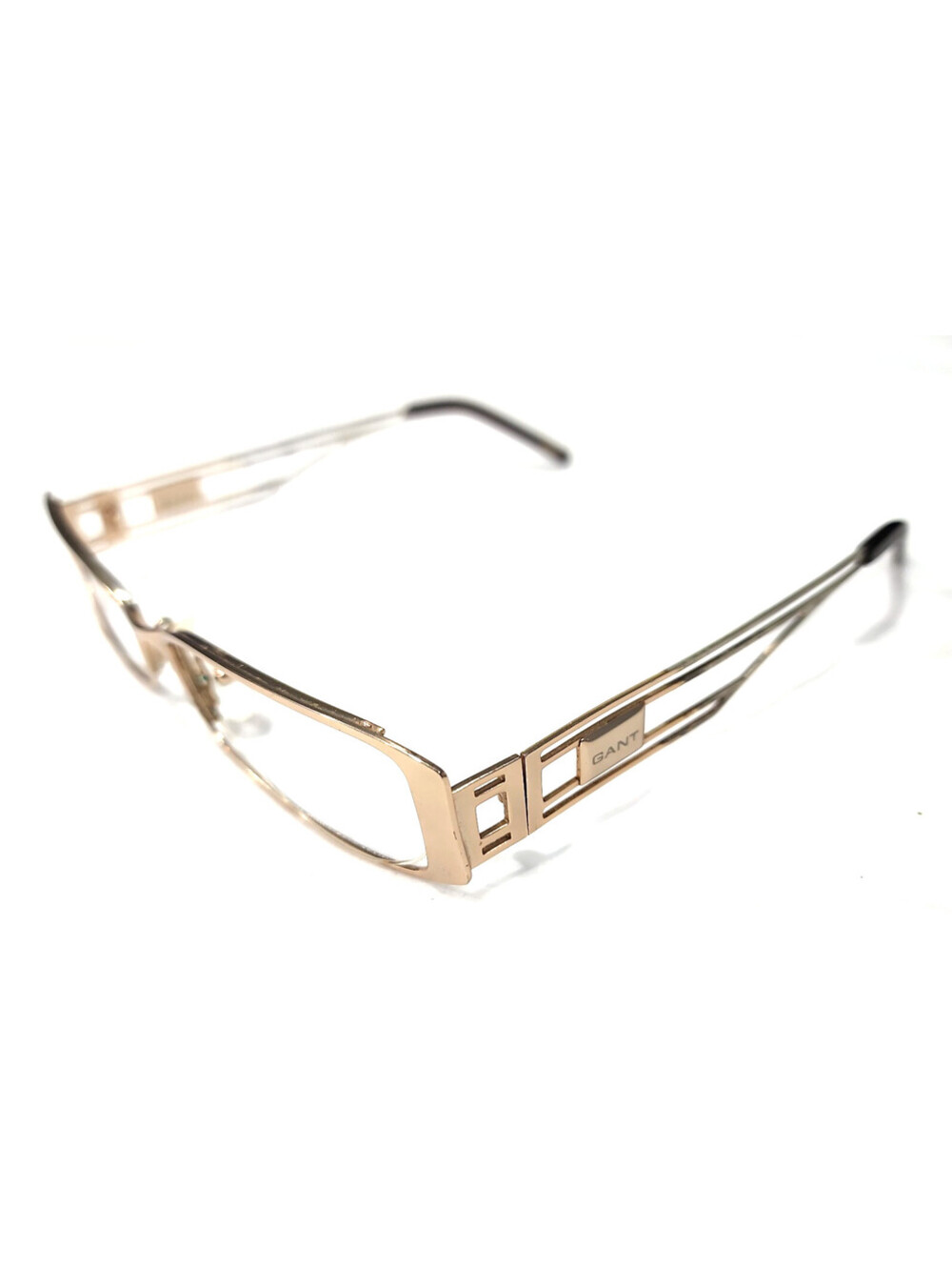Gant Erika Silver Metal Brown Rectangle Eyeglasses Frame 54-15 135